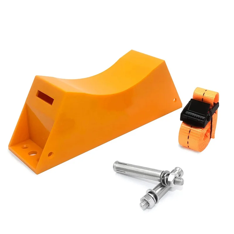 AT53 4PCS Propane Tank Holder Cylinder Wall Mounted Bracket Gas Cylinder Bracket Durable ABS Gas Cylinder With Screws Orange