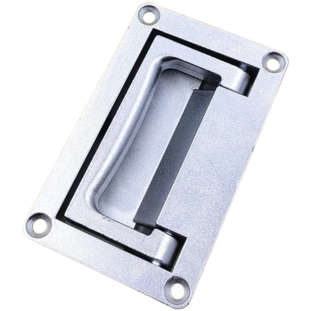 Toolbox Handle Zinc Alloy Folding Rectangular Recessed for Surface Mount Cabinet and Door Applications 110x69mm 93x58mm