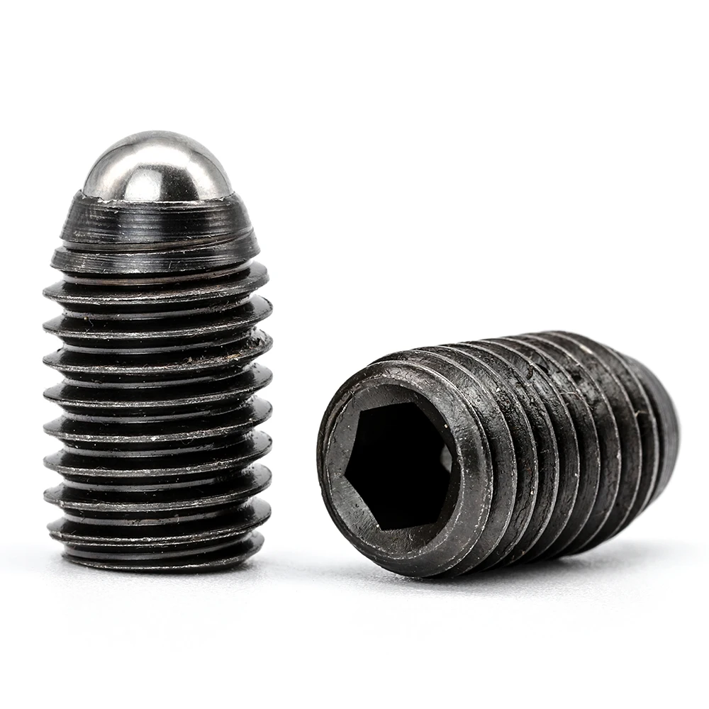 Hexagon Socket Set Screw Ball Point 12.9 Grade Carbon Steel M3 M4 M5 M6 M8 M10 M12 Ball-Tip Set Screws Spring Ball Plungers