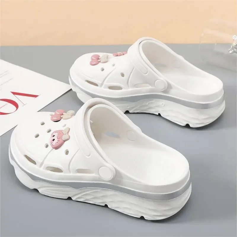 Girls DIY Chunky Platform Sandals for Women Mujer Summer Thick Sole Slides Beach Slippers Woman Non Slip EVA Clogs Garden Shoes