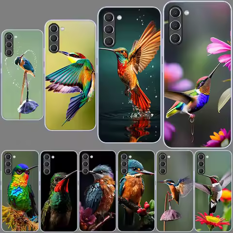Hummingbird Phone Case for Samsung A54 A14 A24 A34 Galaxy A02S A03S A04S A12 A22 A32 A52 A72 A13 A23 A33 A53 A73 A42 A90 A80 Cov