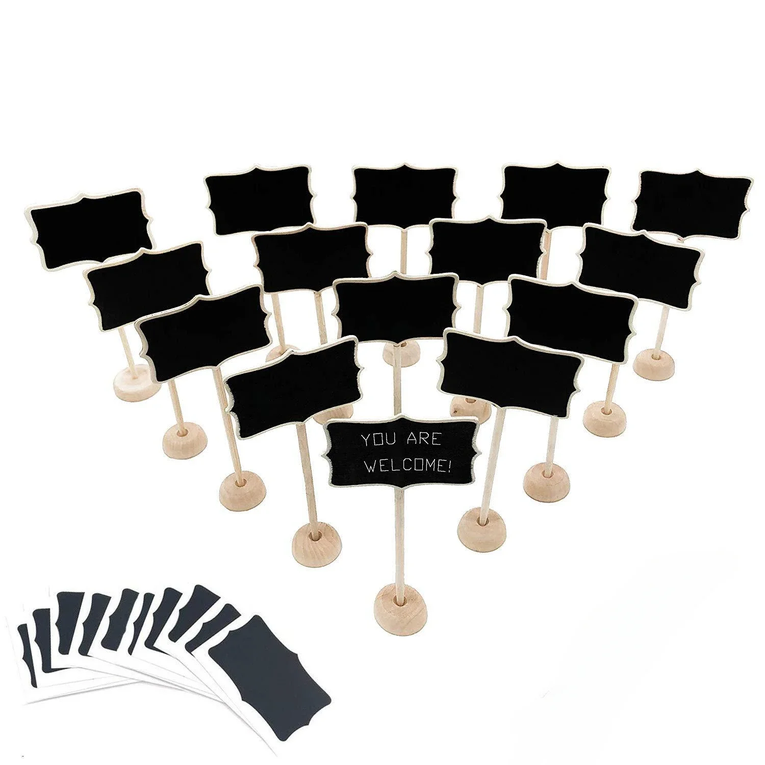 15 шт., деревянная доска для сообщений, свадебный знак, сиденье из ПВХ, стоящее украшение для рабочего стола, ремесло, офисный стол, инструмент для письма