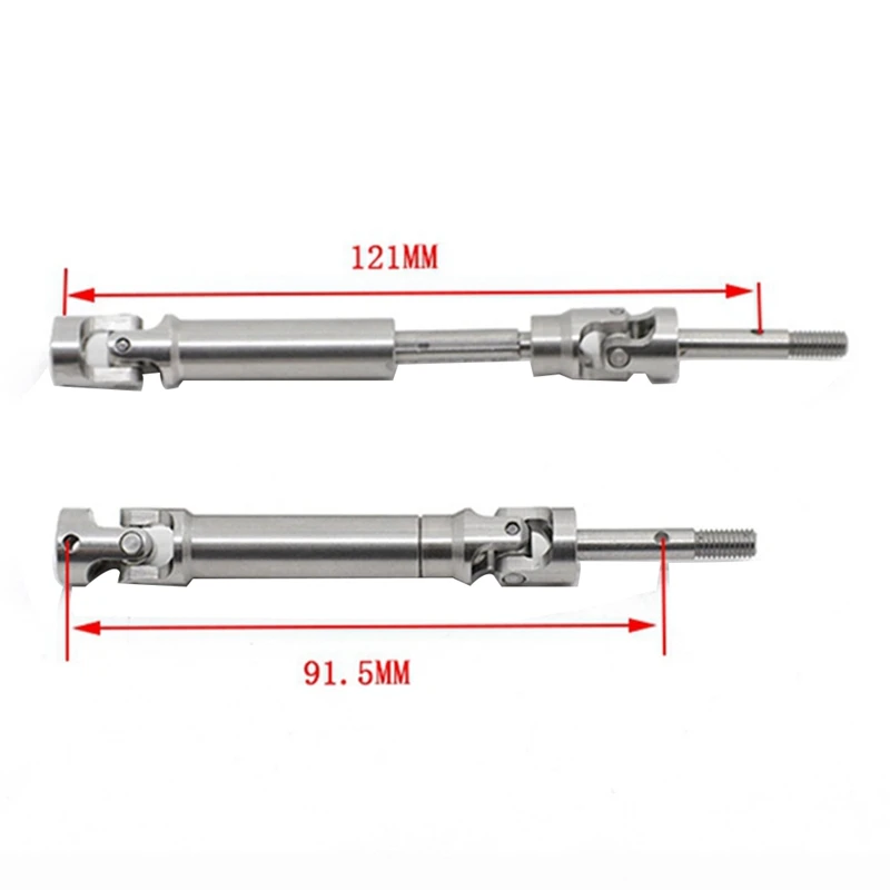 Arbre d'entraînement en acier inoxydable pour voiture RC 1/10, pièces de mise à niveau pour Traxxas Slash Rustler Stampede VXL versiRC, 4 pièces