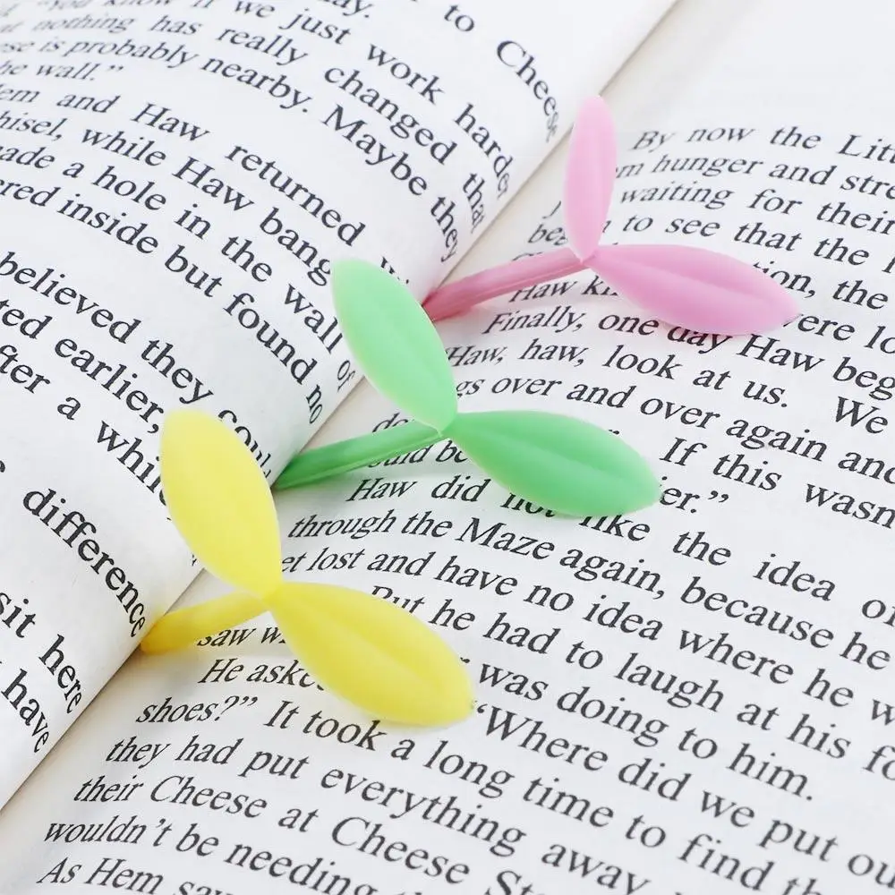 1 Pc Creative Little Grass Bud Design Reading Bookmark Cute Little Leaves Student Gifts Home Office Stationery Accessories