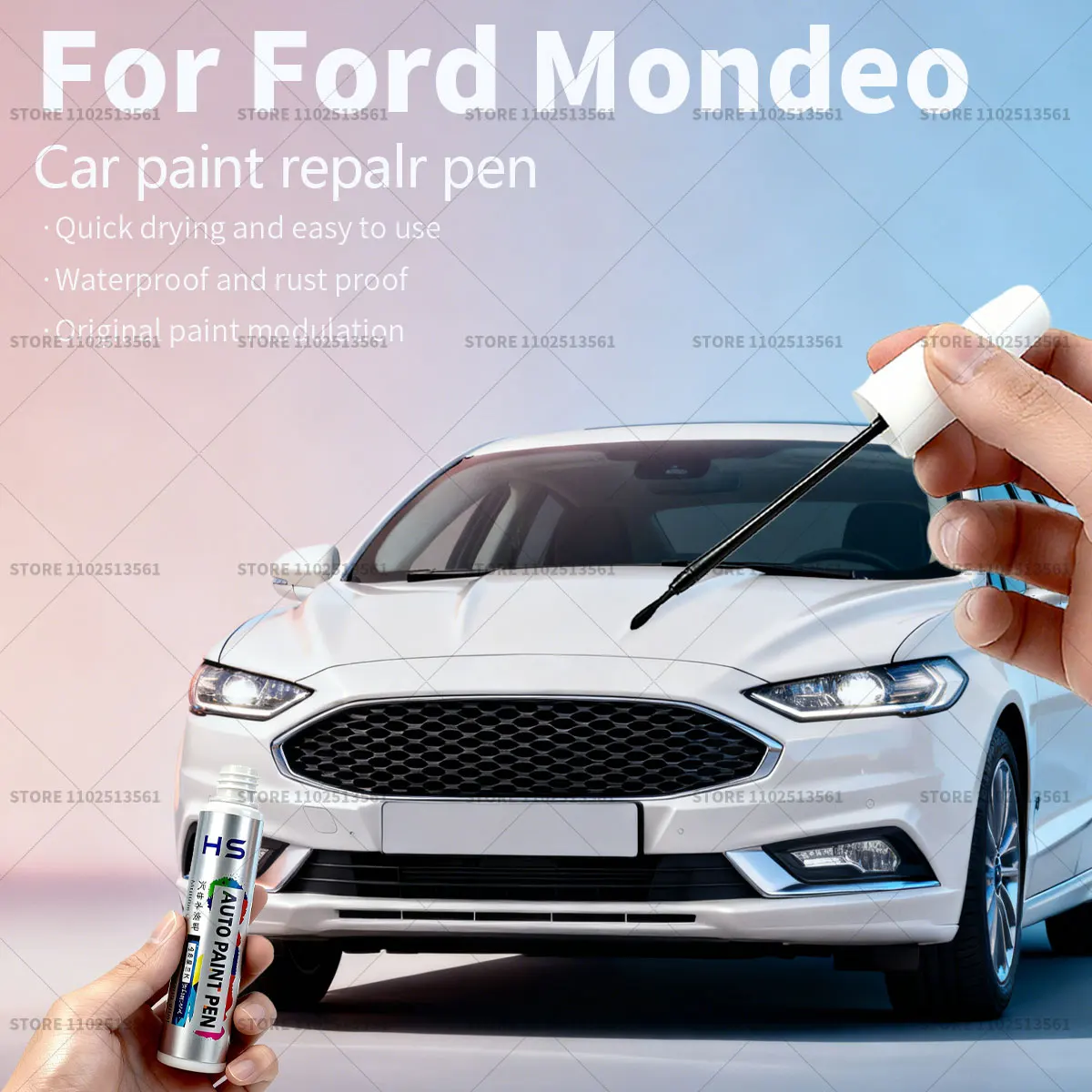 

Ручка для ремонта автомобильной краски для Ford Mondeo Touch Up, средство для удаления царапин, автоаксессуары «сделай сам», белый, 5BWG, синий, черный, 5G9Z, черный FRD1860