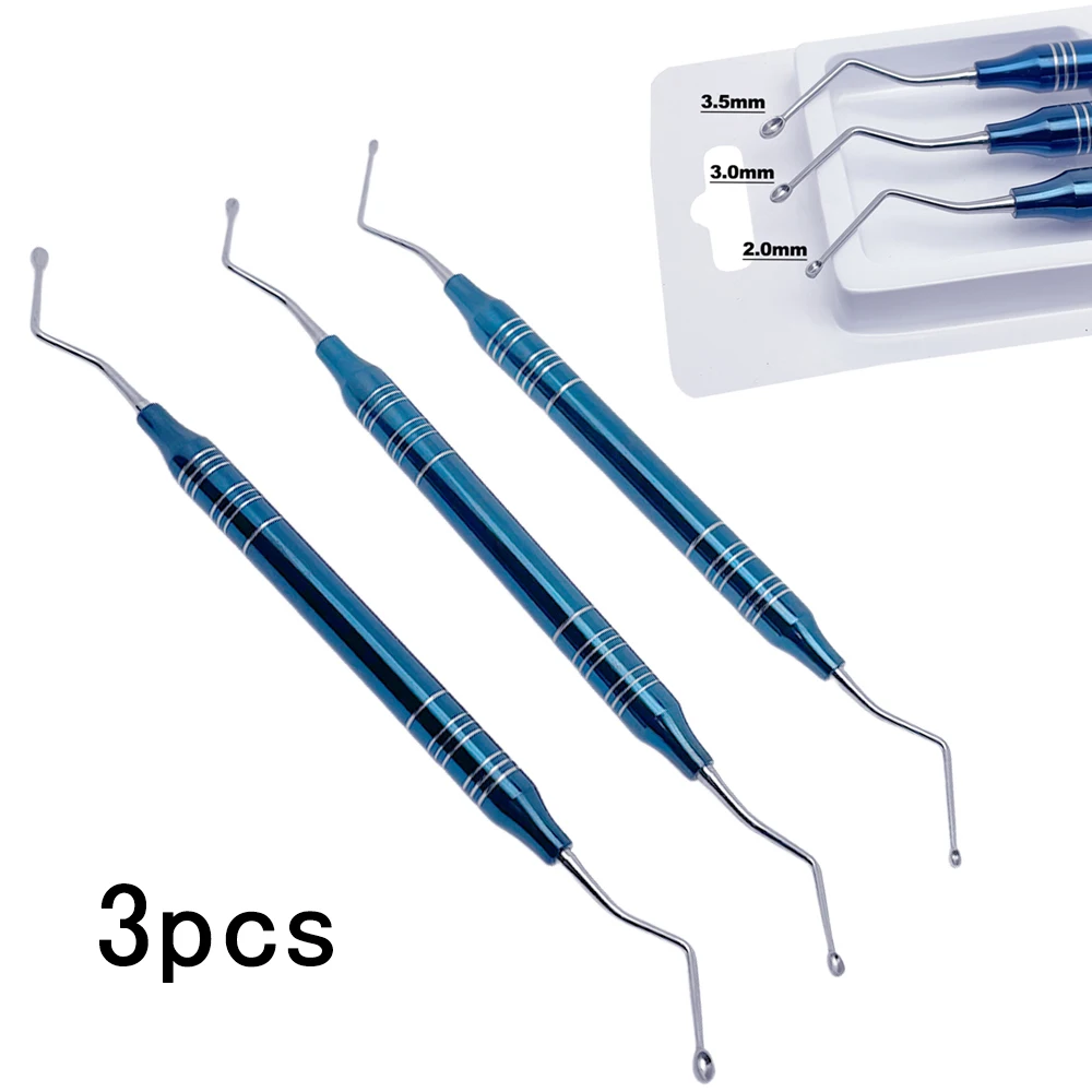 

Dental Surgical Bone Graft Scoop - Implant Powder Spoon & Curette for Periodontal Cleaning & Bone Fragment Removal Tool