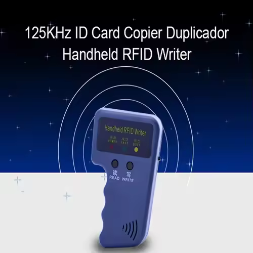 Repetitive Handheld 125KHz EM4100 5200 RFID ID Card Writer Copier Duplicator Programmer + 2pcs T5577 Rewritable Keyfobs Tags - Image 5