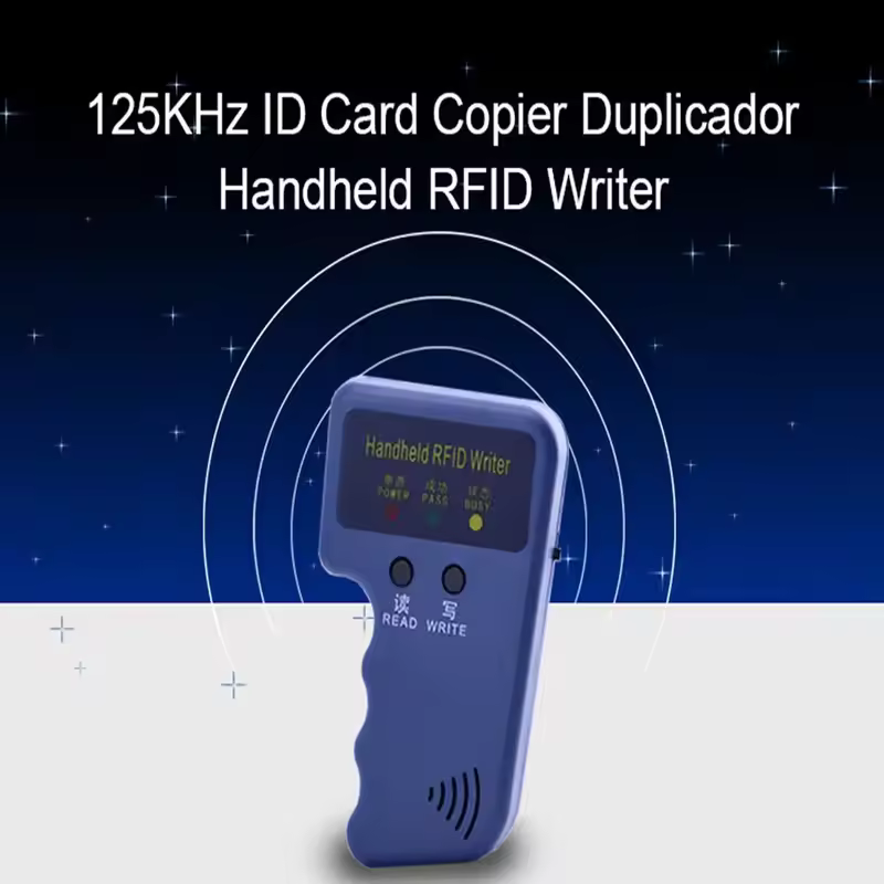 Repetitive Handheld 125KHz EM4100 5200 RFID ID Card Writer Copier Duplicator Programmer + 2pcs T5577 Rewritable Keyfobs Tags - Image 5
