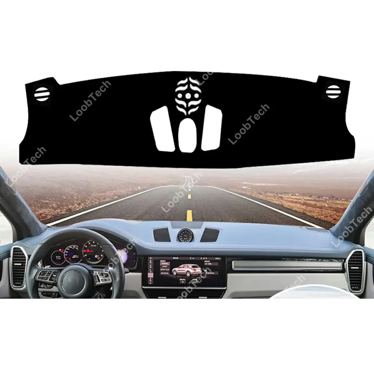 

Анти-УФ-защитный коврик для приборной панели, солнцезащитный коврик для Porsche Cayenne 2018-2021, нескользящий коврик для приборной панели, защита салона автомобиля