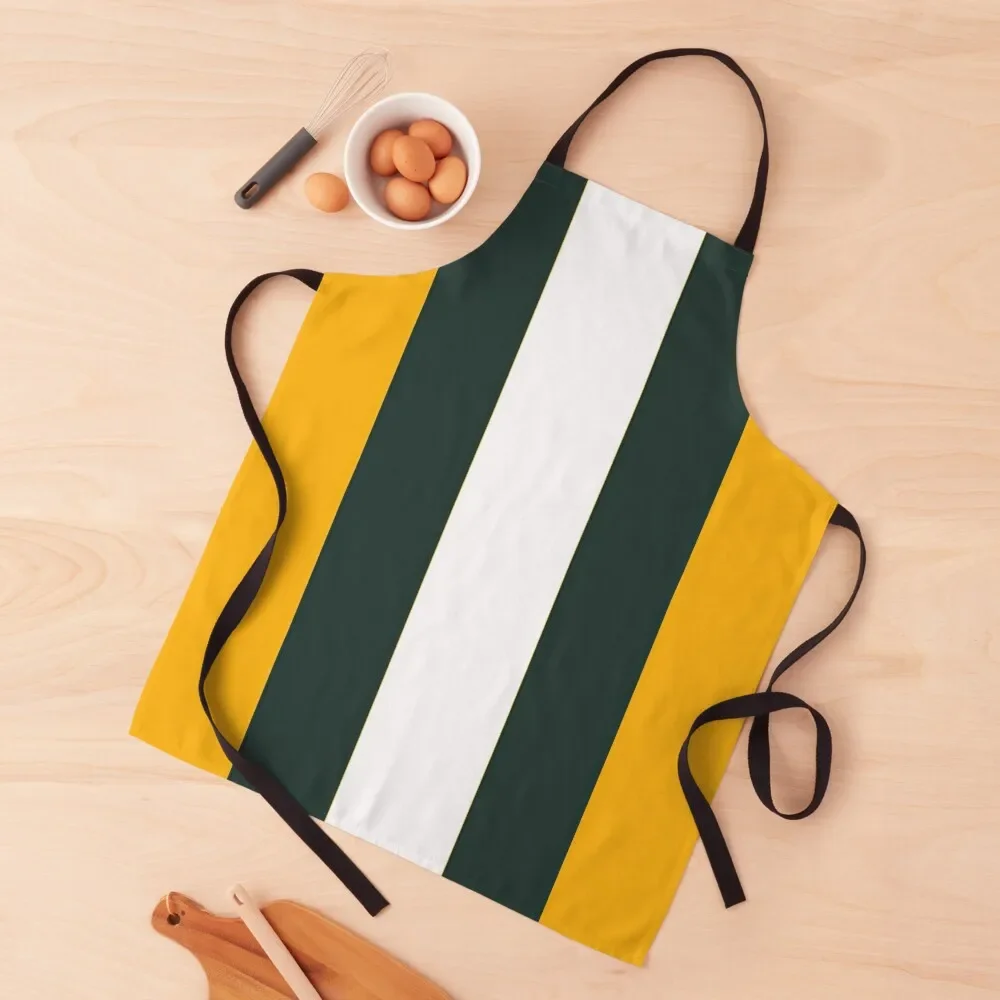 

Bay Packers Helmet Stripes Apron chefs Art Professional Barber Apron