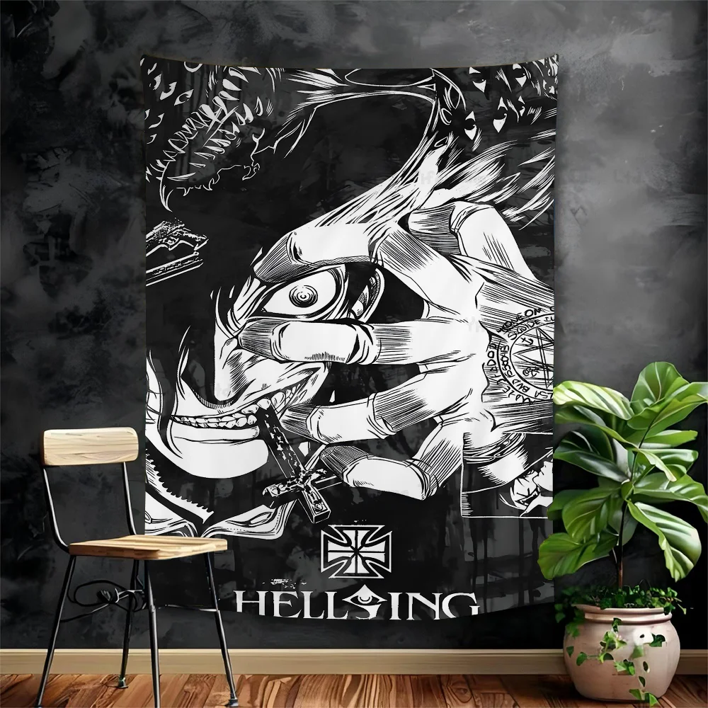 

Anime Hellsing Cartoon Tapestry Bohemian Wall Tapestries Mandala Home Decor