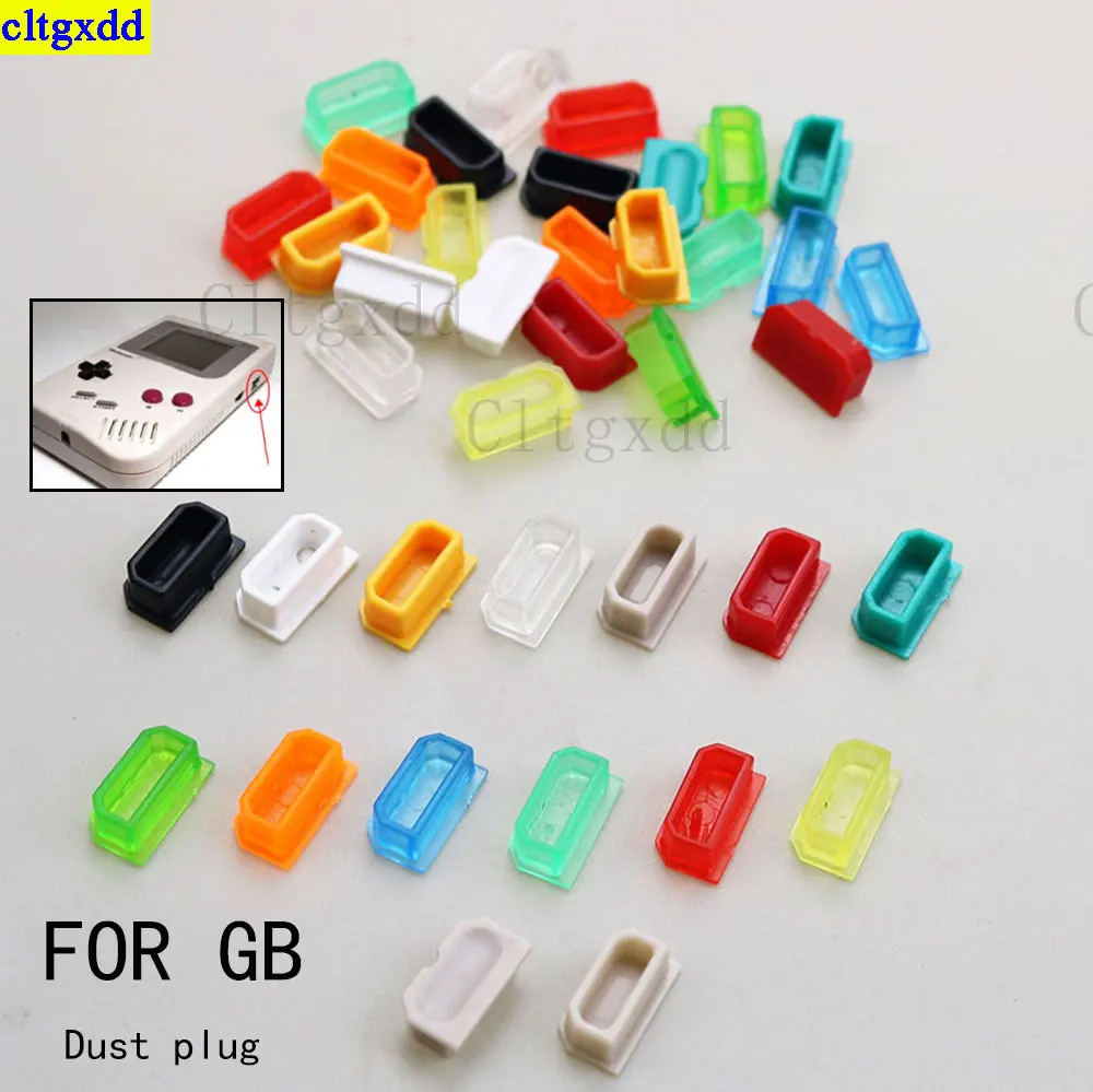 cltgxdd 2piece is suitable FOR GB game console multi-color dust cover GB DMG 001 shell dust plug plastic button replacement