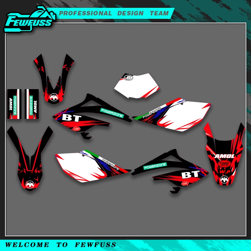 

Полноразмерные графические наклейки Fewfuss, наклейки для мотоцикла, фон для Beta RR 50, 2006, 2007, 2008, 2009, 2010, номер, имя на заказ