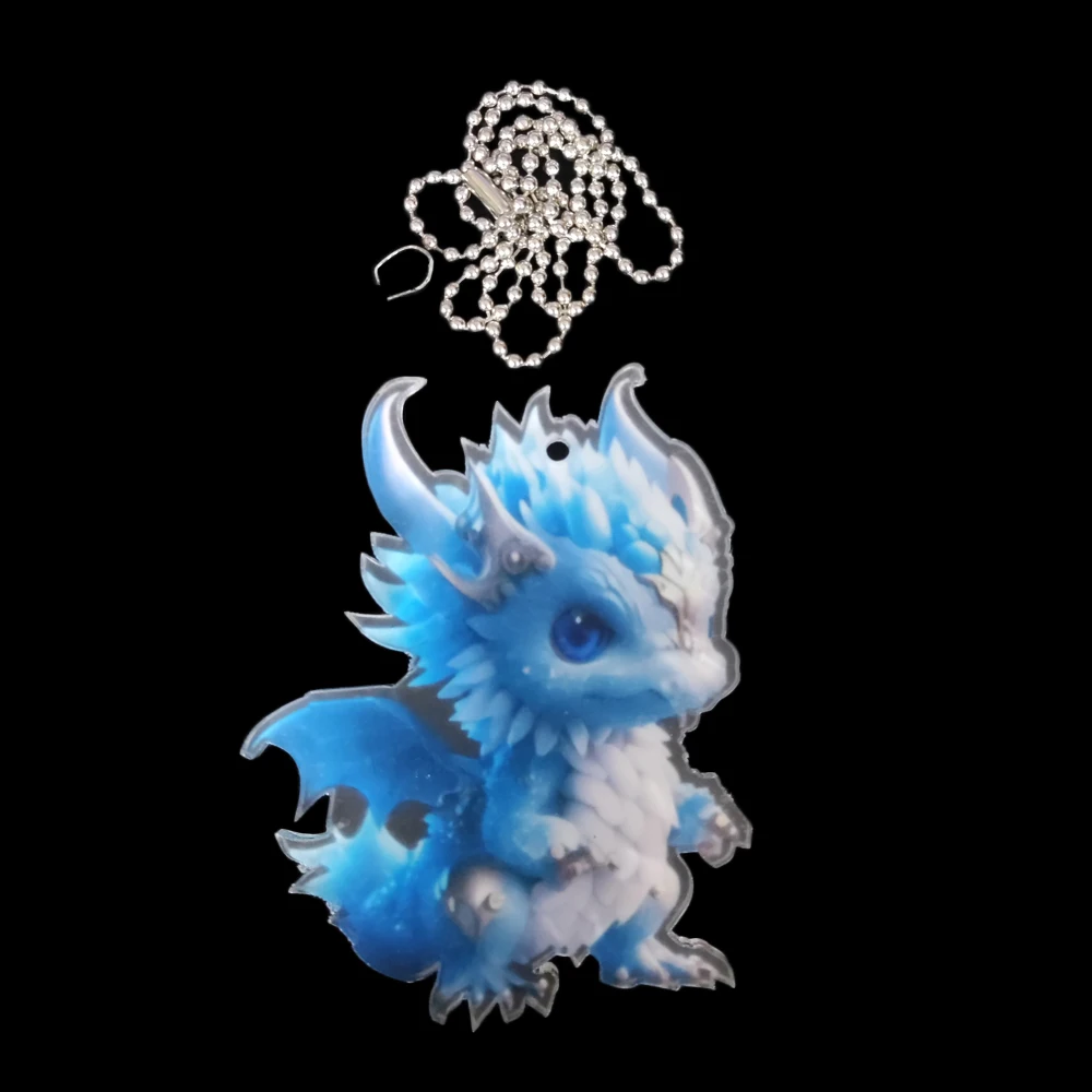 Novel Acrylic Cartoon Dragon Spring Festival Party Decoration Pendant Bag And Keychain Ornaments Car Rearview Mirror Accessories
