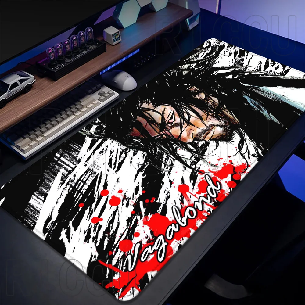 

Japan Samurai katana 600x300mm Mouse Pad Vagabond Manga Keyboard XXL Anime Gaming Accessories Desk Mat Game Cabinet Carpet Mats