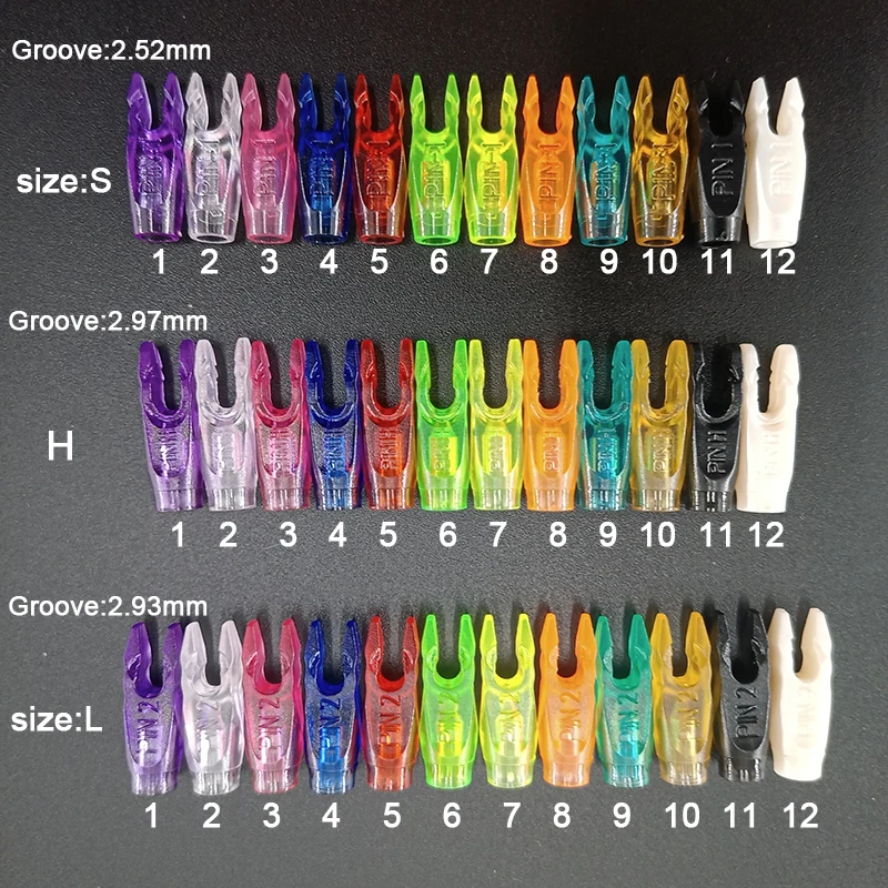 Plastic Arrow Pin Nocks, DIY Size S, L, H, High Quality, ID4.2mm, D6.2mm, Carbon Arrow Shaft, Archery Accessory, 30Pcs