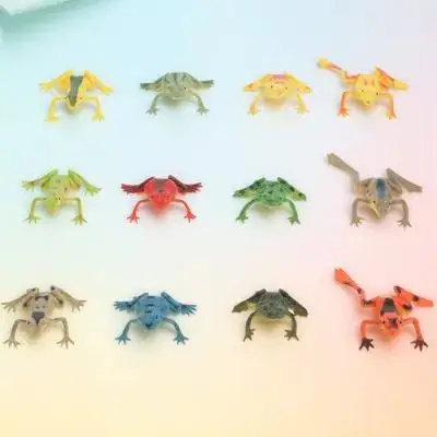 

12Pcs Bright Colorful Frogs Plaything for Kids Educational Theme Party Supply Classroom Decoration Learning Tool