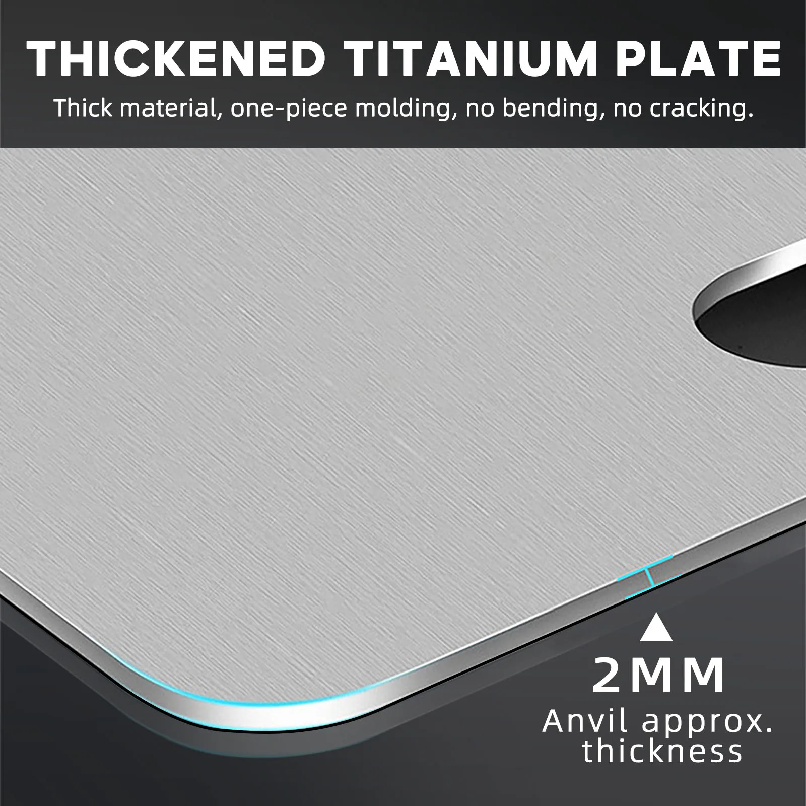 TA1 Pure Titanium Cutting Board | 99.7% Ti, Double - Sided Food - Grade, Antibacterial & Easy - Clean, Thickened & Durable view 4