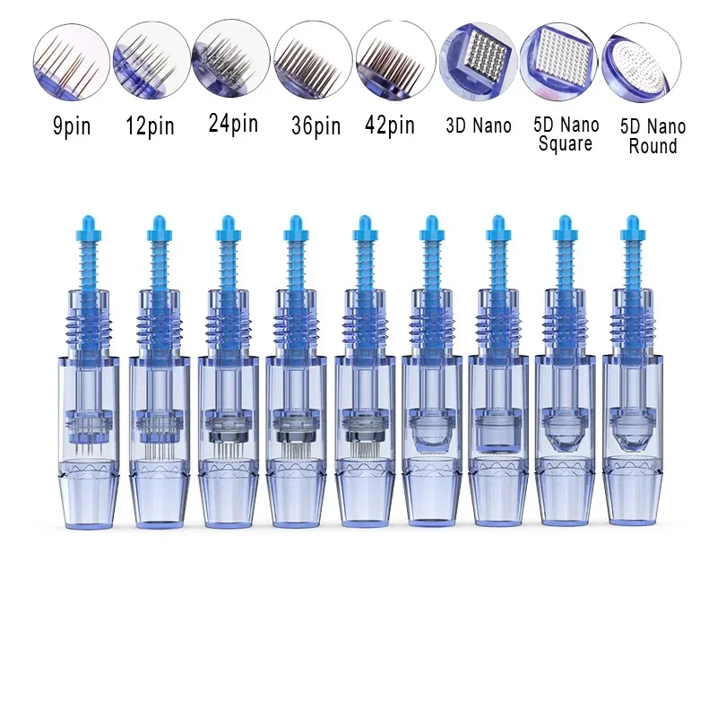 10/20/50/100pc Artmex V6 V8 V9 V11 Dr.pen A3 Needle Cartridges MTS Permanent Make Up Tattoo Microneedling MTS 9 12 24 36 42 Pins