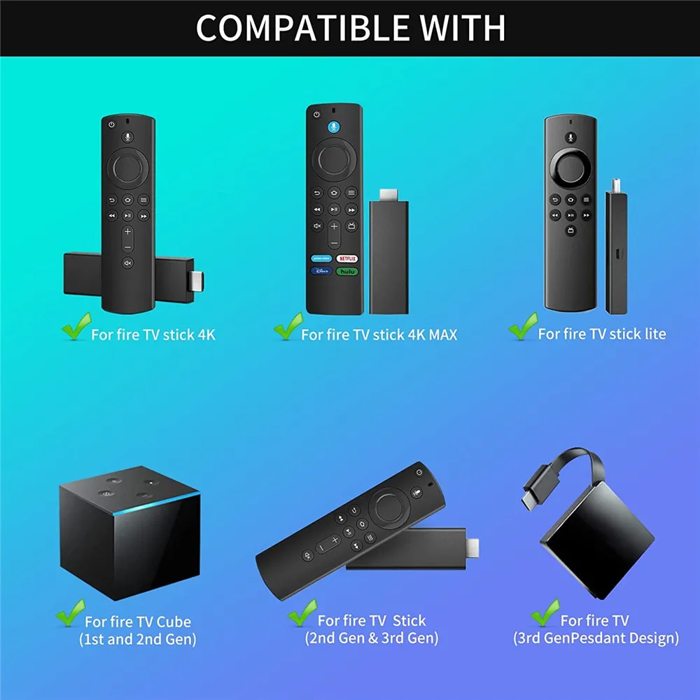 L5B83G Voice Remote Control for AMZ Fire TV Stick (2nd Gen, 3rd Gen, Lite, 4K, 4K Max), Fire TV Cube, for Smart TVs (3rd Gen)