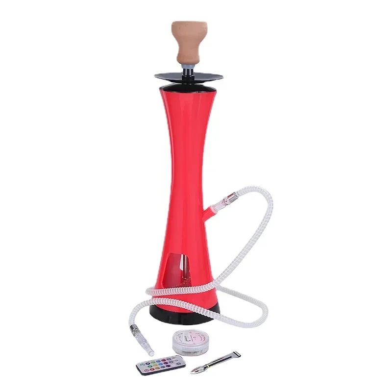 

EVIL Acrylic Hookah Set with LED Lights Chicha Bowl Water Pipe Narguile Complete Kit Cachimbas Shisha for Smoke Party Sisha