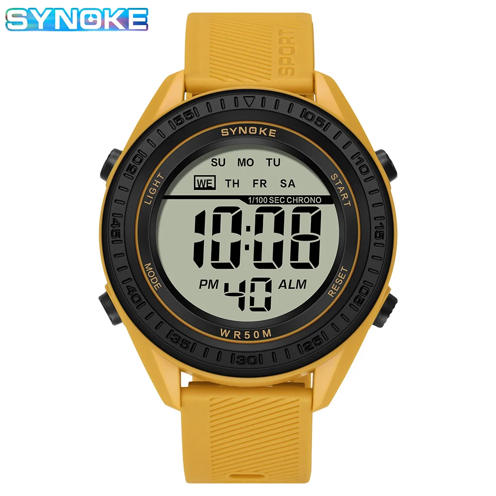 Water Resistant Digital Watch - Shockproof Rugged Design with High-Contrast Display