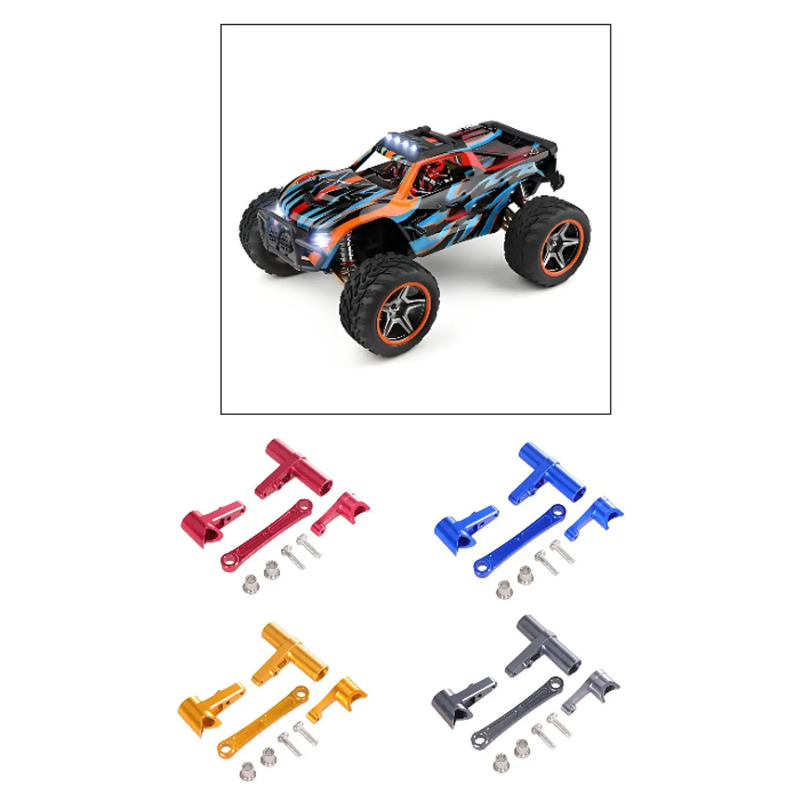 RC Car Steering Assembly Kit RC Vehicle Parts RC Car Spare Parts