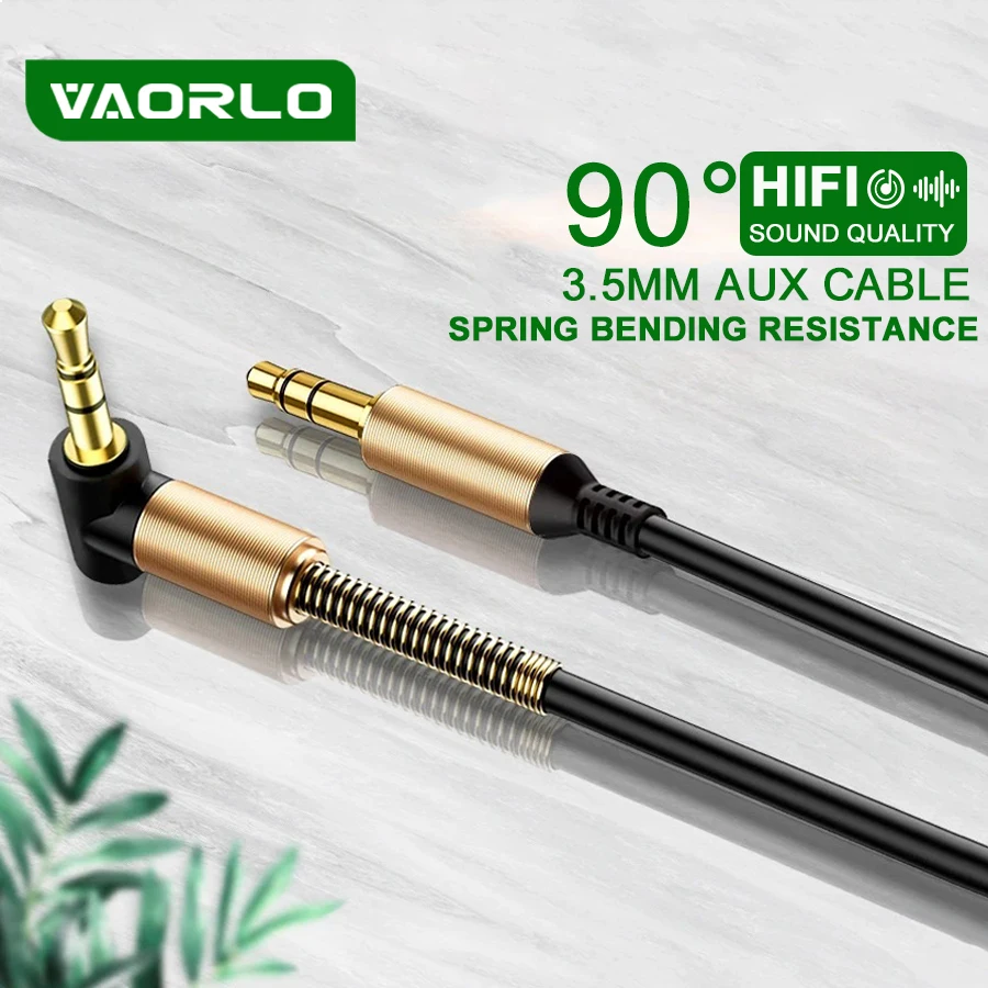 3.5mm Jack Audio Cable 3.5mm Car Spring AUX Cable Gold Plated Jack Male to Male Speaker Cables Cord for TV PC Car Mobile Phones