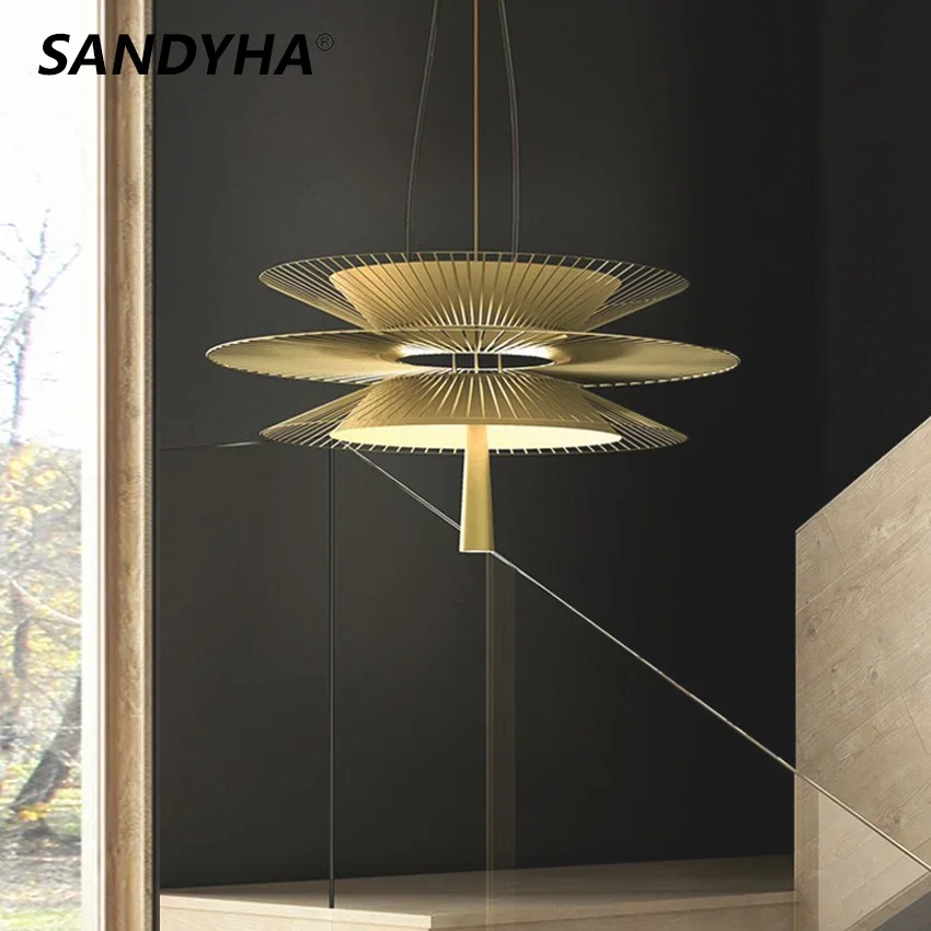 sandyha led candelabro com cabo de metal lampada pendurada pingente de iluminacao para sala de estar sala de jantar decoracao de casa nova tendencia luxo 01