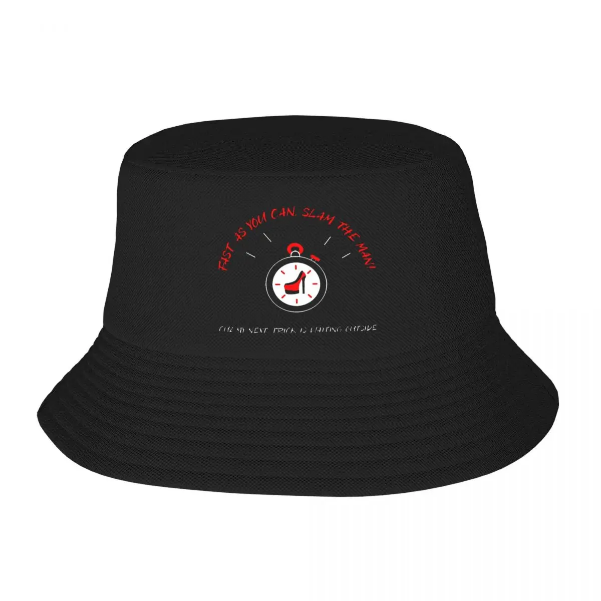 Fast As You Can, Slam The Man ! Bucket Hats Panama For Kids Bob Hats Fashion Fisherman Hats Summer Beach Fishing Unisex Caps