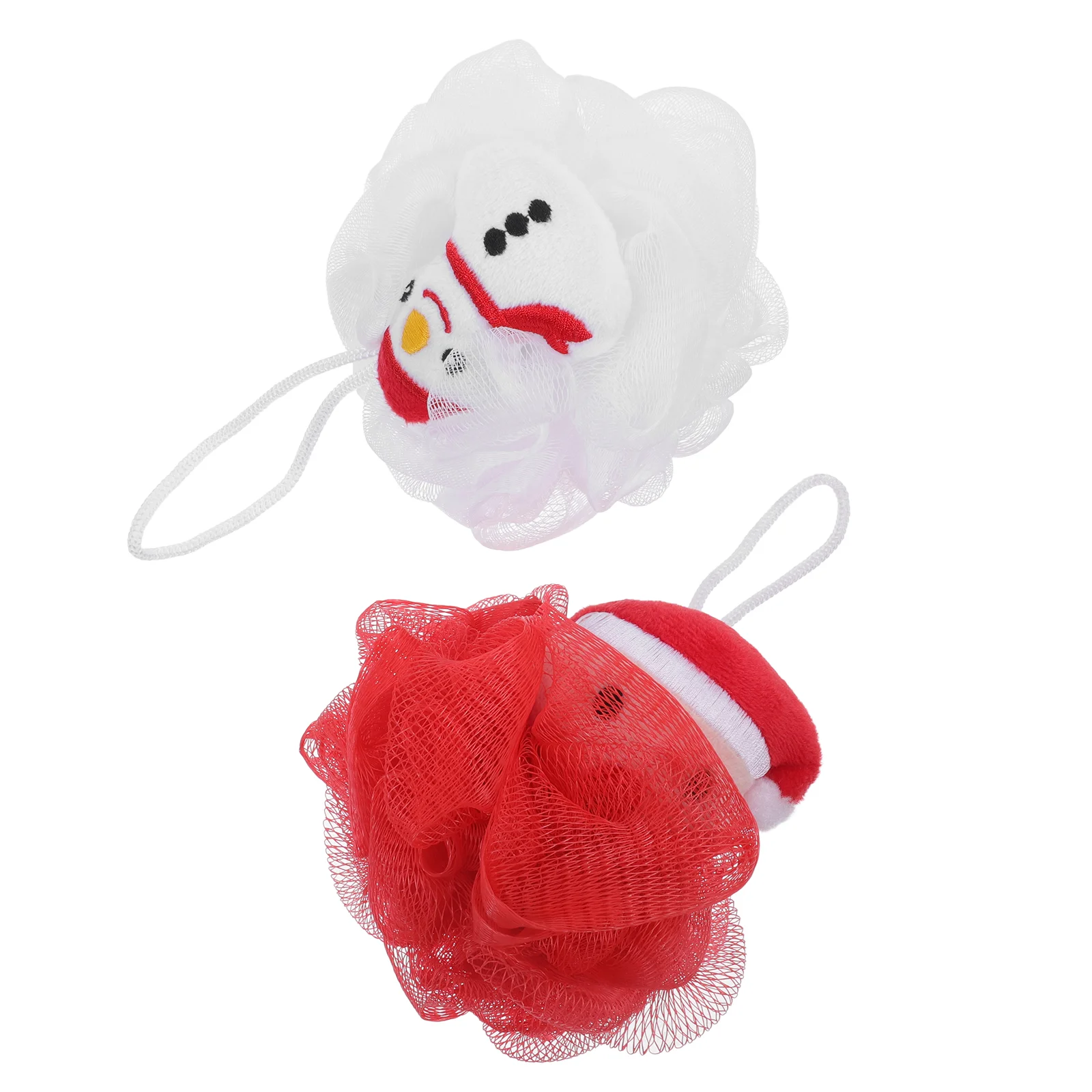 Boule de bain en luffa pour le nettoyage du corps et de la peau, serviette de douche, éponge de bain, 2 pièces