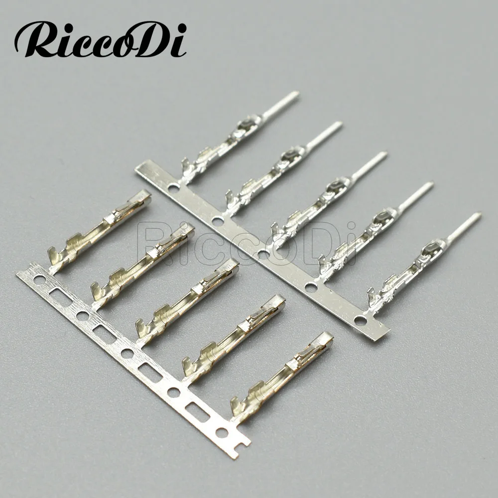 10Pcs Male Terminal + 10 Pcs Female Terminal Crimp Pins Loose Wire Terminal 1123343-1 For Tyco Amp Connector 1376352-1