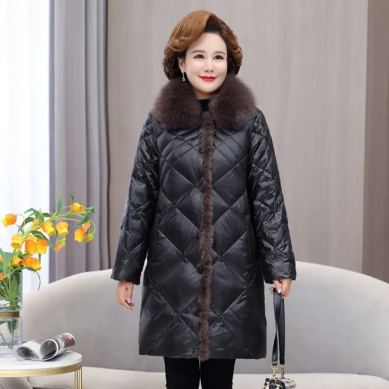 

2025 Autumn and Winter New Women's Down Jacket Commuting Oversized Windproof Women's Clothing