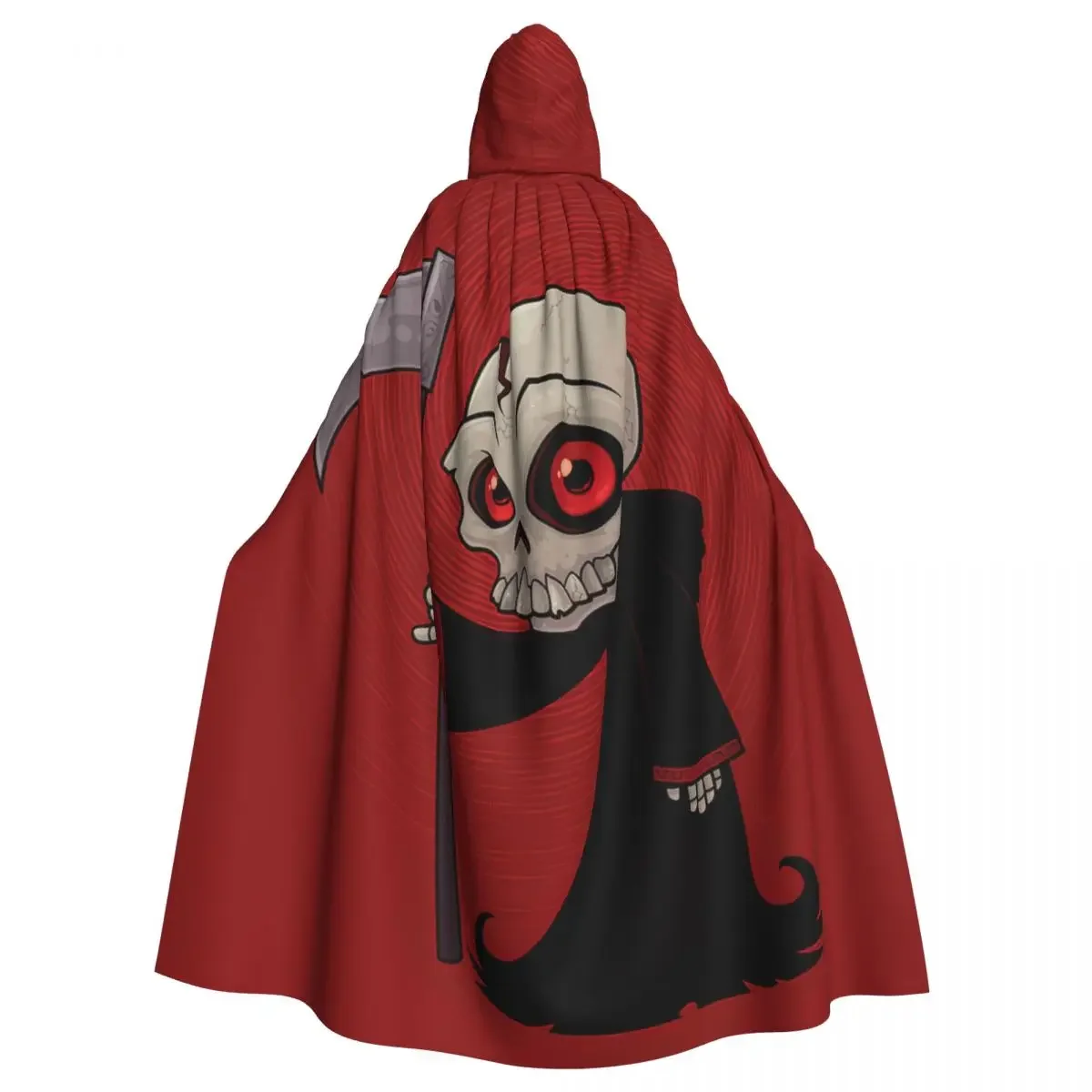 Halloween pequeno reaper capa com capuz festa de halloween cosplay mulher homem adulto longo bruxaria robe capuz