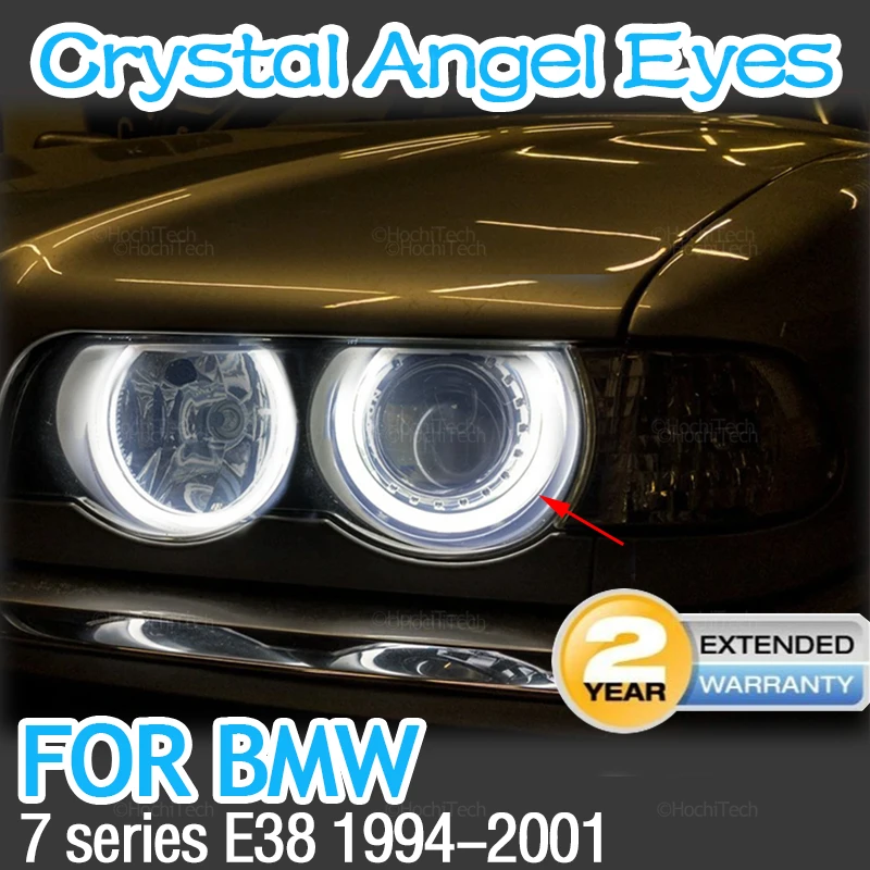 Horseshoe Shape Angel eyes Yellow LED  Ring Light For BMW 7 series E38 1994-2001 728i 728iL 730i 730iL 735i 735il 740i 740il