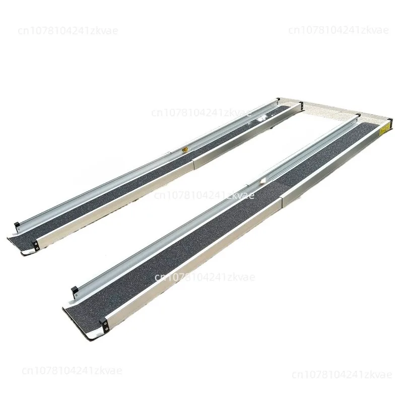 Portable Retractable Aluminum Ramp, Anti-slip Stair Climbing Barrier-free Aid For Mobility Scooters