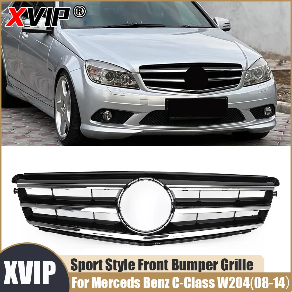 

Хромированная решетка переднего бампера XVIP в спортивном стиле для Mercedes Benz C-Class W204 2008-2014 C180 C200 C230 C250 C280 C300 C350