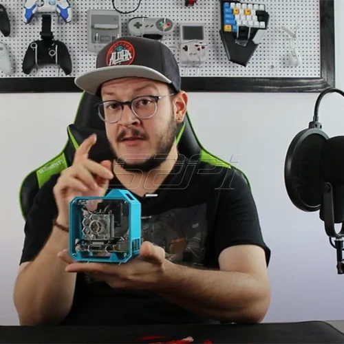 Imagen 2 del producto Ventilador de refrigeración RGB de torre de hielo Raspberry Pi 4 modelo B de 52Pi con carcasa de impresora 3D pantalla OLED 0,96 para Raspberry Pi 4 B / 3B / 3B +