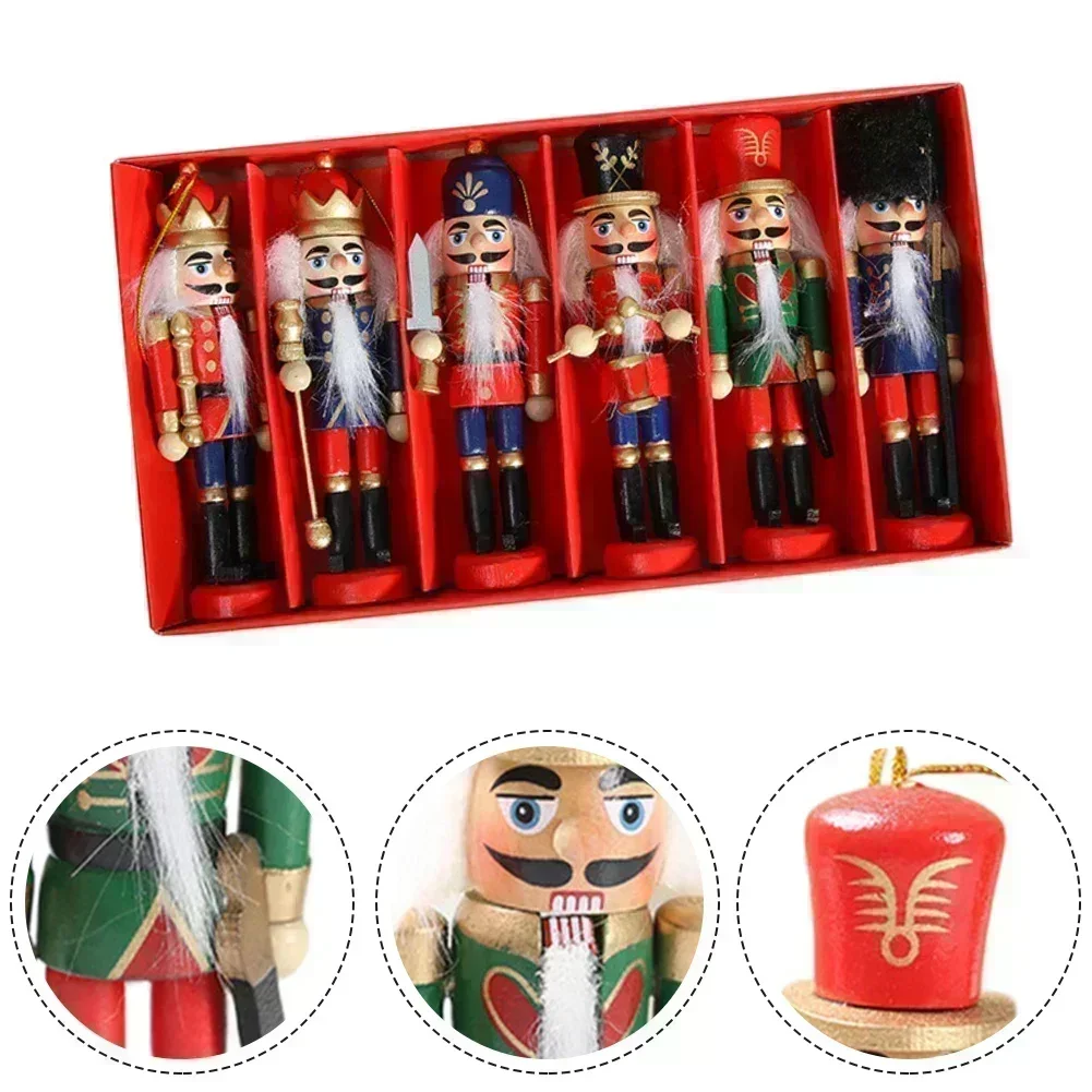 Tree Ornaments Wooden Nutcracker Holiday Conversation Piece For Christmas Tree Christmas Tree Mini Decorations Holiday