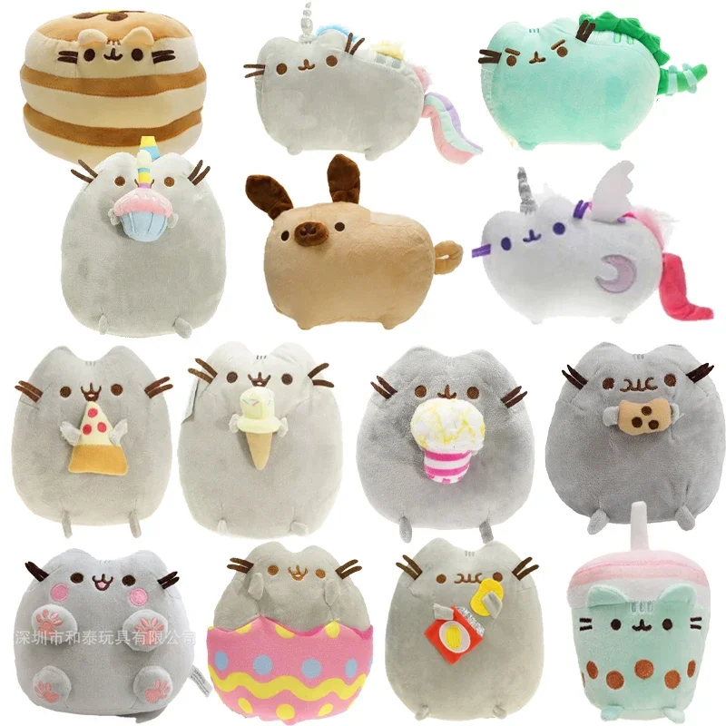 Pusheens Plushes Doll New Anime Kawaii Cute Cat Stuffed Animals Kids Bed Room Home Car Decoration Accessory Toys Children Gift