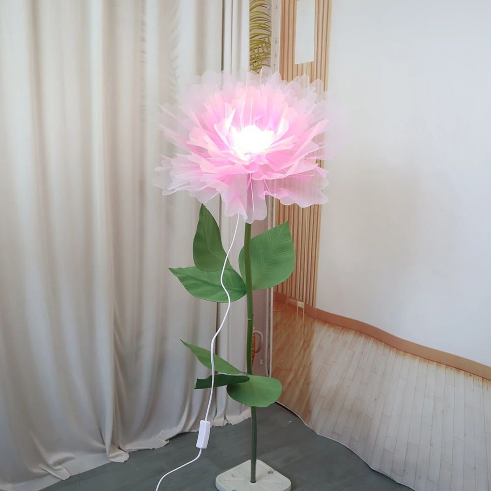 

Artificial Giant Silk Screen Yarn Flower Lantern Wedding Background Decoration Living Room Floor Placement Simulated Flowers
