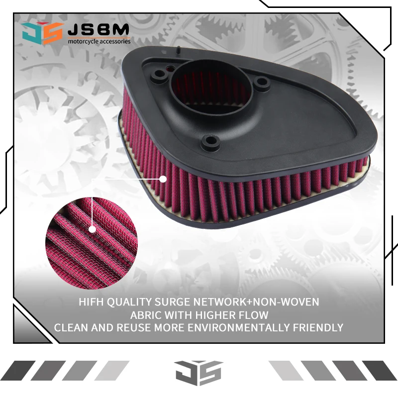 

Воздушный фильтр JSBM для мотоцикла с высоким расходом воздуха для Harley Davidson Road King Electra Glide Ultra Classic Tri Glide Limited Low M8 Touring 2017 2018 2019 2020 2021 2022 2023 2024 2025 HD-1717
