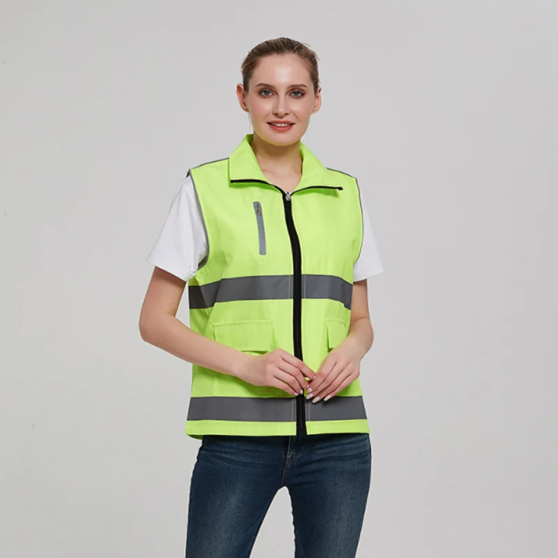 Volunteer Work vest With Reflective Stripes workwear reflective Safety vest