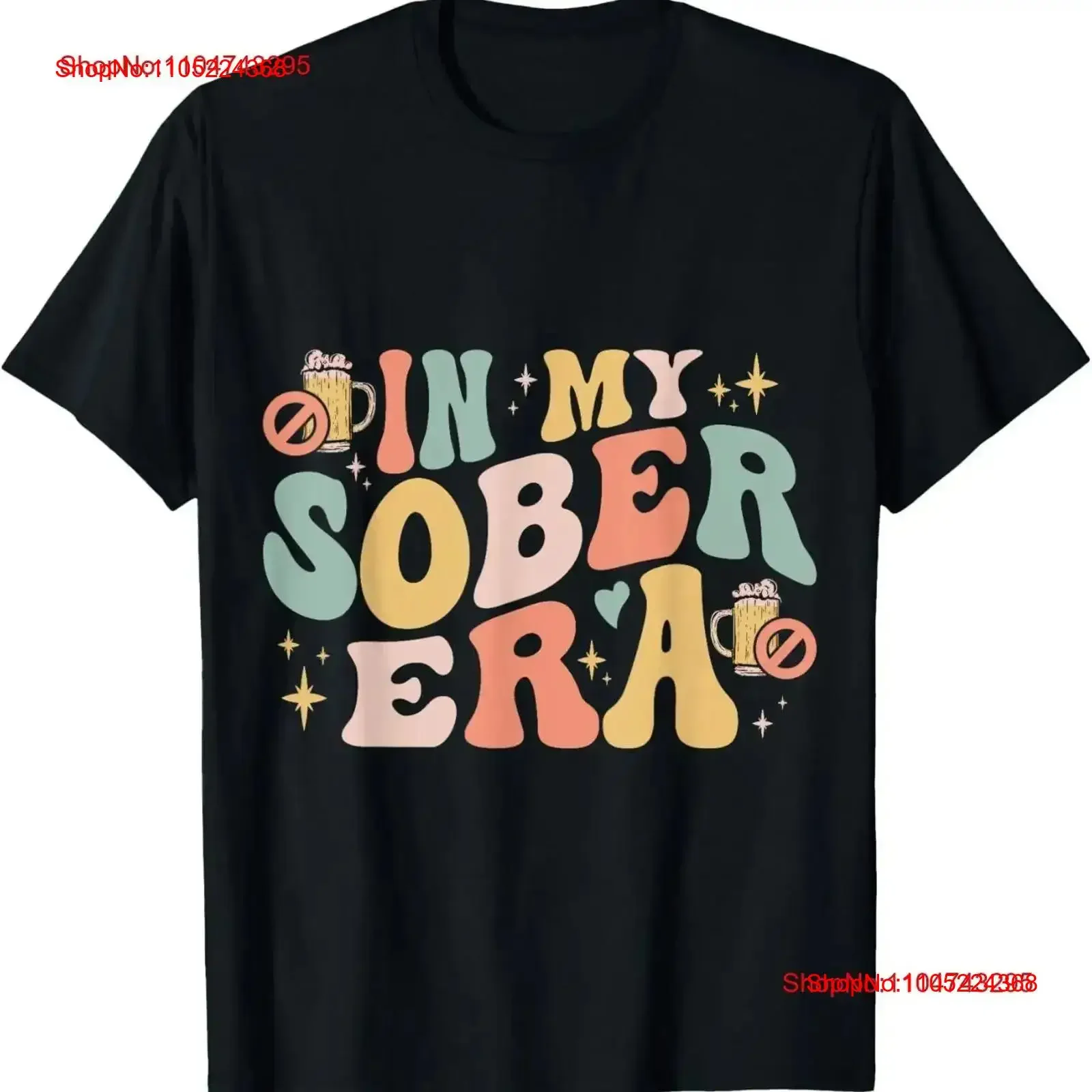 Sobriety Sober Abstinence T Shirt vintage Washed Top For Everyday Wear graphic Breathable designer clothes Slightly Soft