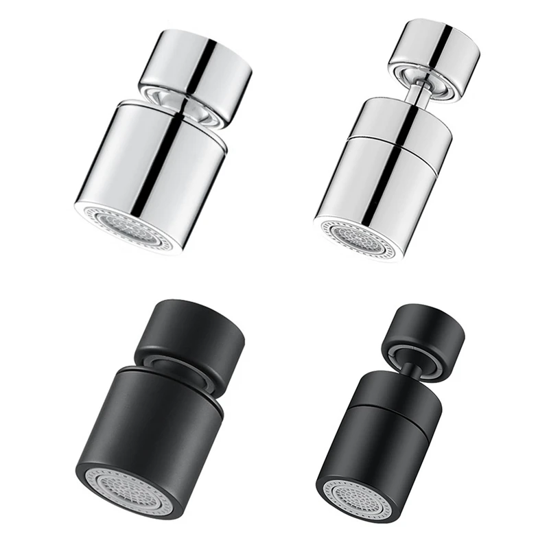 Kitchen Faucet Spray Head Filter Adjustable Rotary Splashback Tap Nozzle Bubbler Kitchen Sink Faucet Durable Black B