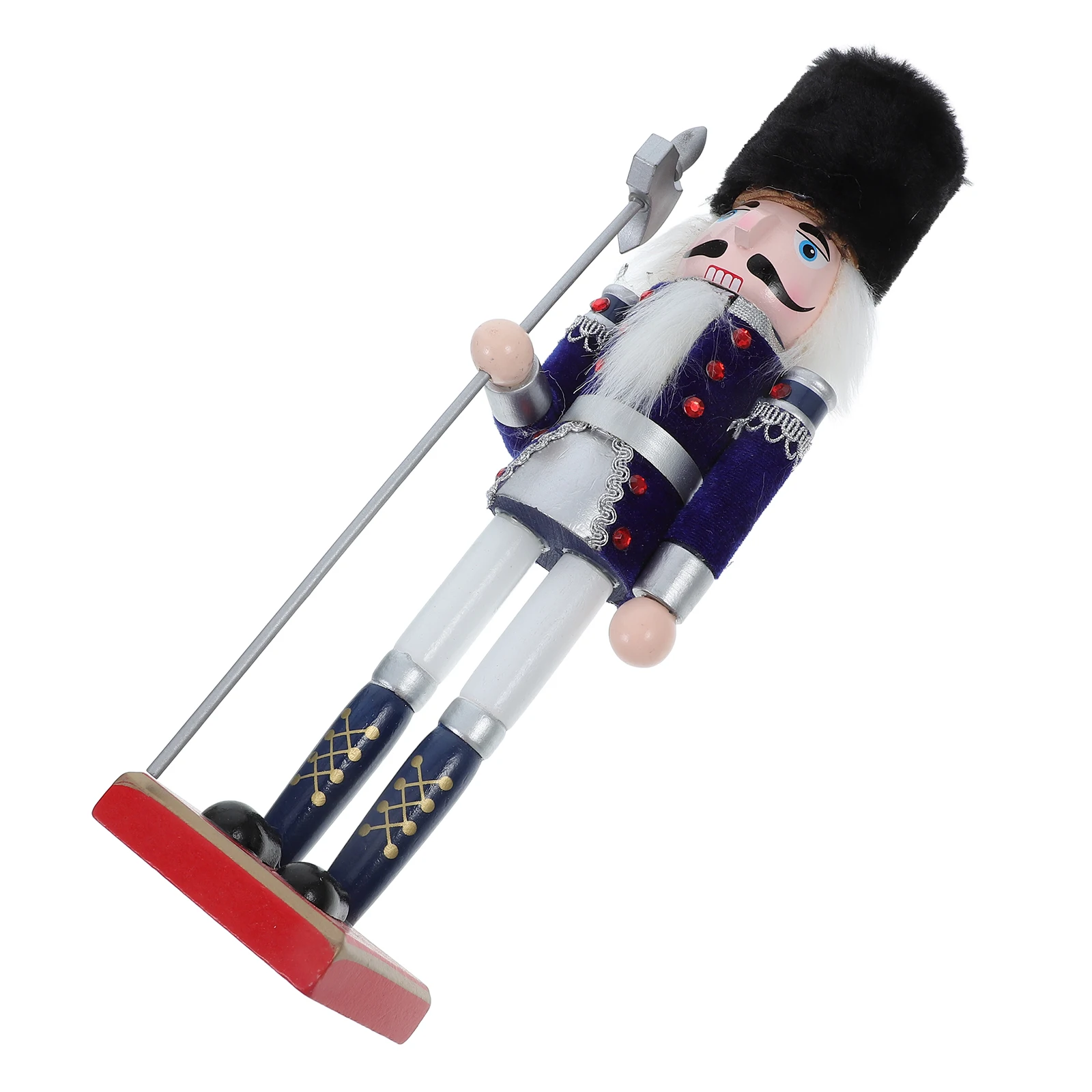 

Nutcracker Figurines Soldier Decor Holiday Party Tabletop Fireplace Traditional Christmas Ornament Pastel Puppets Home Display