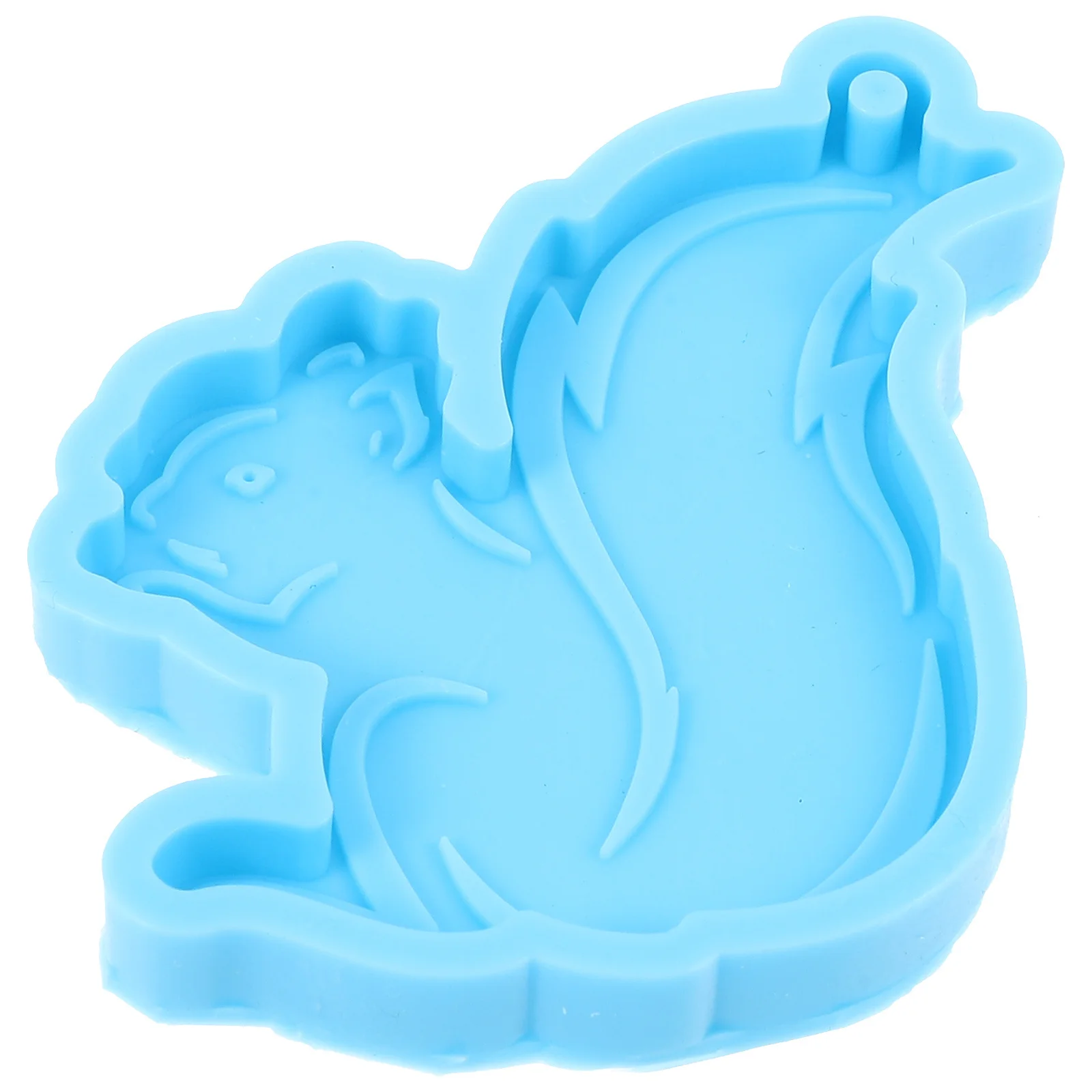 

Squirrel Shape Silicone Mold for DIY Keychain Charm Making Epoxy Resin Casting Reusable Nonstick Craft Supply Silicone Mold