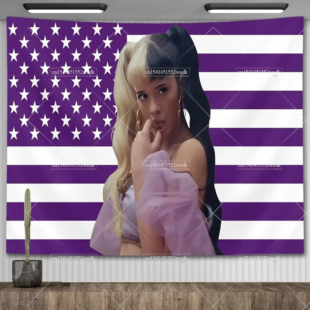 Melanie Martinez American USA Flag Cry Baby Crybabies Meme Wall Tapestry Aesthetic Room Decoration USA Flags Party Backdrops