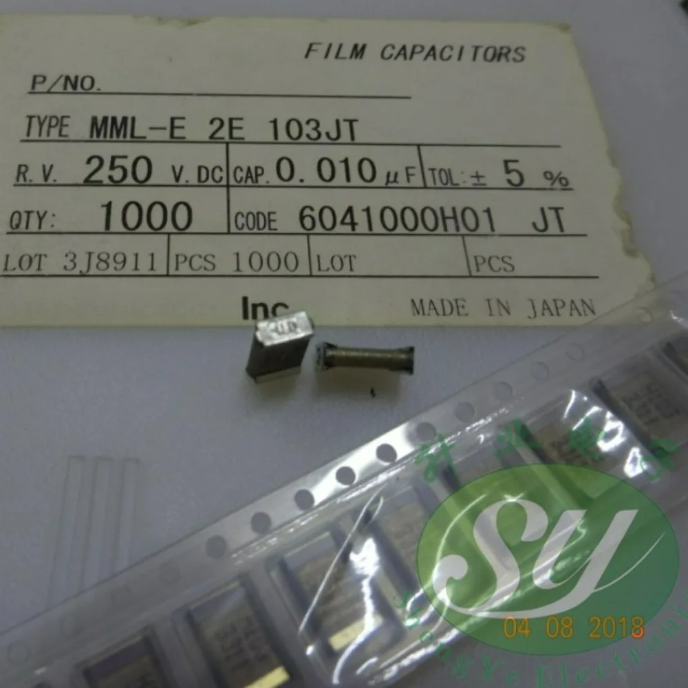 

20pcs/lot SMD 0.01uF 250V 10n 103 J Brand new Surface Mount Film Capacitor