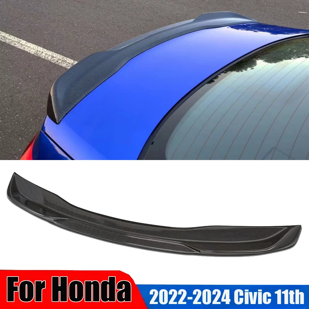 

Задний спойлер для Honda 2022-2024 11th Civic Sedan, спойлер для крыла, глянцевый черный спойлер для багажника, аксессуары для украшения внешней части